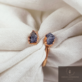 Amazing Raw Tanzanite Ring, Electroplated Ring, Natural Blue Tanzanite Ring, Handmade Jewelry, Promise Ring, Wedding Gift, Gift For Wife